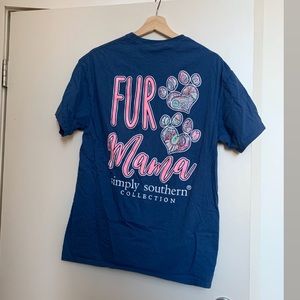 simply southern fur mama t-shirt